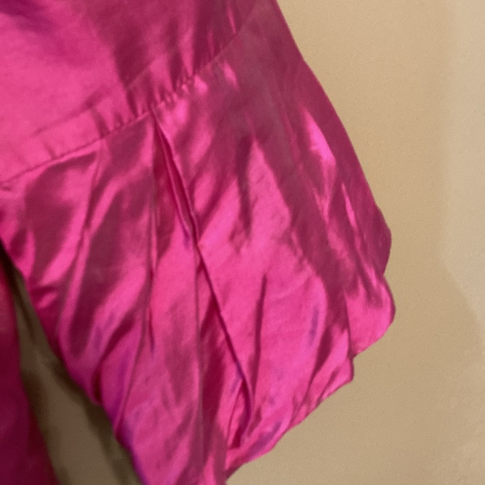 Per Se Pink 3/4 Sleeve Notched Collar Blouse - Picture 3 of 5